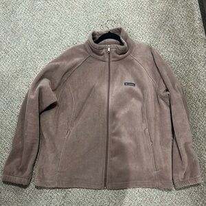 Columbia Taupe Fleece Jacket